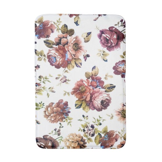 Shabby Chic Floral Badmat (Voorkant Verticaal)