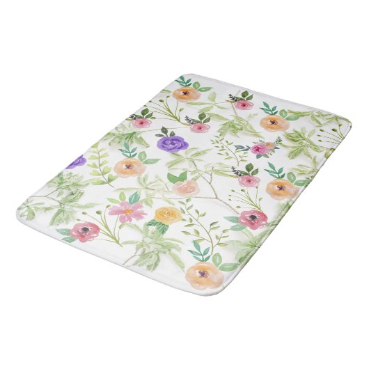 Shabby Chic Floral Badmat (Gekanteld)