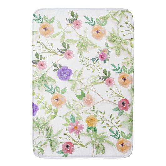 Shabby Chic Floral Badmat (Voorkant Verticaal)