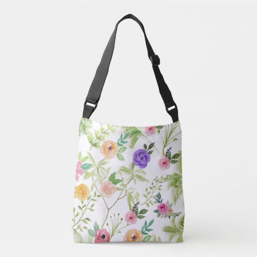 Shabby Chic Floral Crossbody Tas (Voorkant)