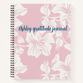 Shabby chic floral custom name notitieboek