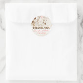  Shabby Chic Floral Dank u Sticker (Tas)