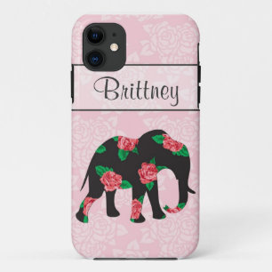 Shabby Chic Floral Elephant Iphone 5 hoesje
