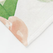 Shabby Chic Floral Fleece Deken (Hoek)