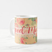  Shabby Chic Floral Goedemorgen Koffiemok (Voorkant links)