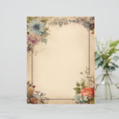 Shabby Chic Floral Junk Journal Stationery (Staand voorkant)