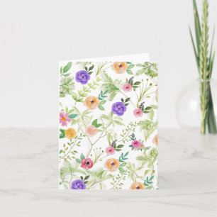 Shabby Chic Floral Kaart