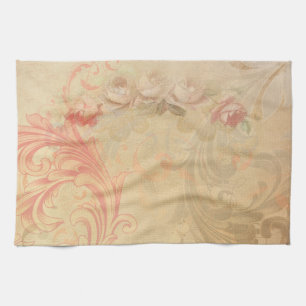 Shabby Chic Floral Kitchen Towel Theedoek