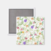 Shabby Chic Floral Magneet (Voorkant / Achterkant)