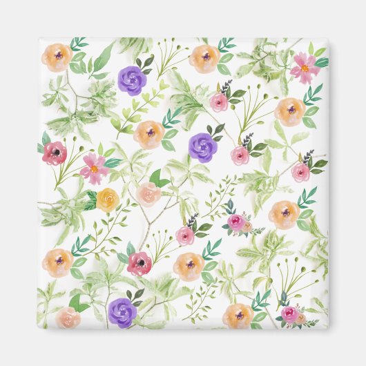 Shabby Chic Floral Magneet (Voorkant)
