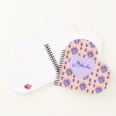 Shabby Chic Floral Polka Dot Pastel Womans Name Notitieboek (Binnen)