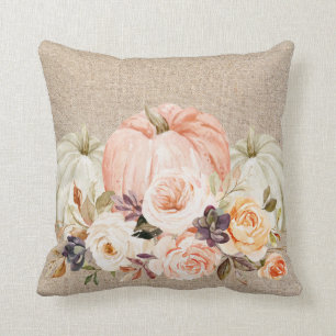 Shabby Chic Floral Pompoen kussen