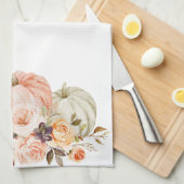 Shabby Chic Floral Pompoen lumbaal kussen Theedoek (Quarter Fold)