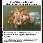 Shabby Chic Floral Portrait, Perzik CN1 Decoupage Tissuepapier