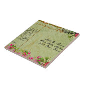 Shabby chic, floral, roos, , country rustic,Vi Tegeltje (Zijkant)