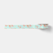 shabby chic floral roos satijnen lint (Voorkant)