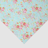 shabby chic floral roos Tissue Paper Tissuepapier (Detail)