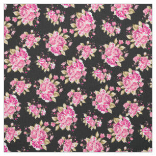 Shabby Chic Floral Rozen Stof