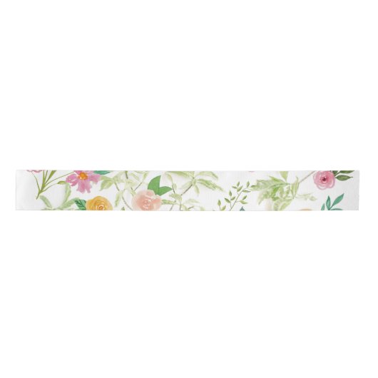 Shabby Chic Floral Satijnen Lint (Voorkant)