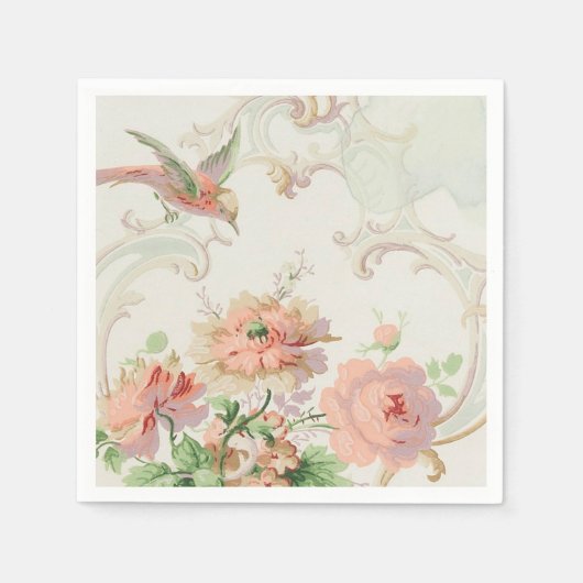 Shabby Chic Floral Servet (Voorkant)