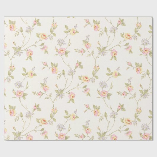 Shabby Chic Floral Style 188 Wrapping Pape Cadeaupapier (Vlak)
