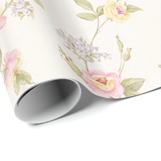 Shabby Chic Floral Style 188 Wrapping Pape Cadeaupapier (Rol Hoek)