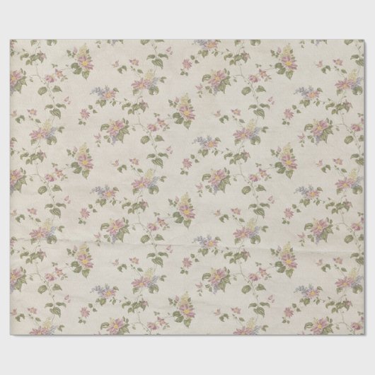Shabby Chic Floral Style 196 Wrapping Pape Cadeaupapier (Vlak)