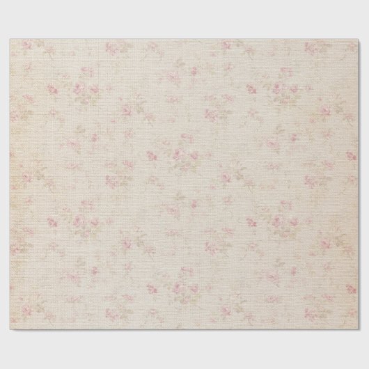 Shabby Chic Floral Style 292 Wrapping Pape Cadeaupapier (Vlak)