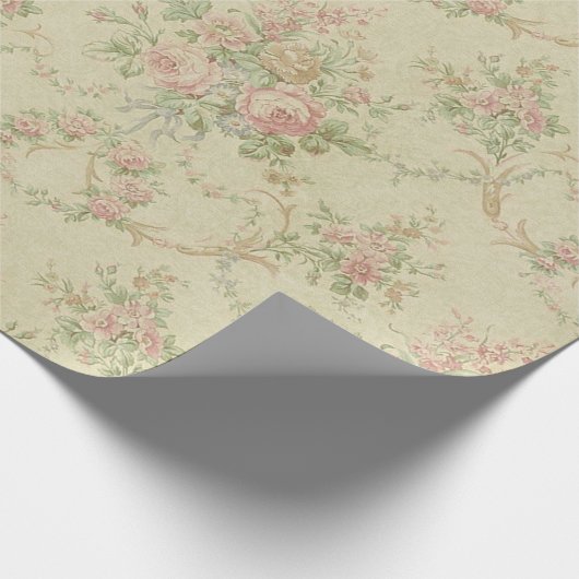 Shabby Chic Floral Style 350 Wrapping Pape Cadeaupapier (Hoek)