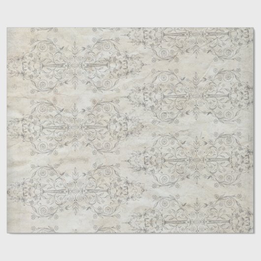 Shabby Chic Floral Style 45 Verpakkingspapier Cadeaupapier (Vlak)