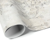  Shabby Chic Floral Style 45 Verpakkingspapier Cadeaupapier (Rol Hoek)