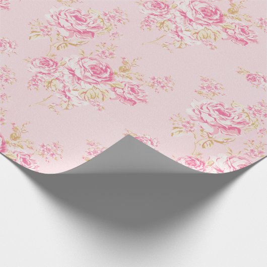 Shabby Chic Floral Style 533 Wrapping Pape Cadeaupapier (Hoek)
