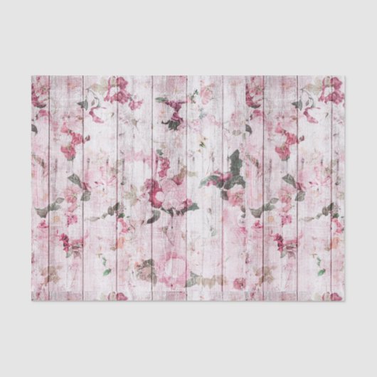  Shabby Chic Floral Tissuepapier (Voorkant)