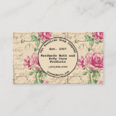 Shabby Chic  Floral Visitekaartje (Voorkant)