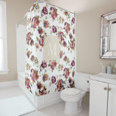 Shabby Chic Florals - Gepersonaliseerd Douchegordijn (In situ)