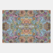 Shabby Chic Flower Garden Waterverf Schilderij Inpakpapier Vel (Voorkant)