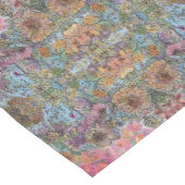 Shabby Chic Flower Garden Waterverf Schilderij Korte Tafelloper (Hoek)