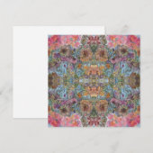 Shabby Chic Flower Garden Waterverf Schilderij Notitiekaartje (Voorkant / Achterkant)