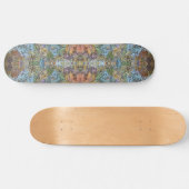 Shabby Chic Flower Garden Waterverf Schilderij Persoonlijk Skateboard (Horizontaal)
