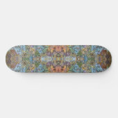 Shabby Chic Flower Garden Waterverf Schilderij Persoonlijk Skateboard (Horizontaal)
