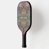 Shabby Chic Flower Garden Waterverf Schilderij Pickleball Paddle (Links)