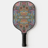 Shabby Chic Flower Garden Waterverf Schilderij Pickleball Paddle (Voorkant)