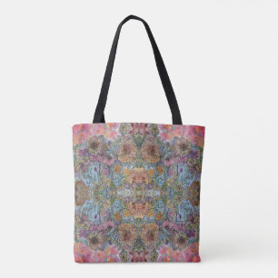 Shabby Chic Flower Garden Waterverf Schilderij Tote Bag