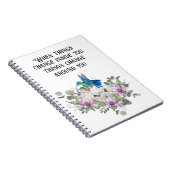 Shabby chic flowers art and selflove quote notitieboek (Rechterzijde)