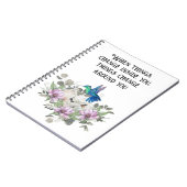 Shabby chic flowers art and selflove quote notitieboek (Linkerzijde)