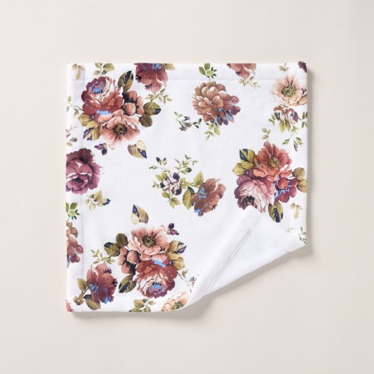  Shabby Chic Flowers Bad Handdoek (Wasdoekje)