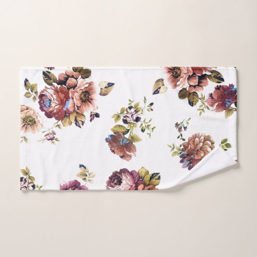 Shabby Chic Flowers Bad Handdoek (Handdoek)