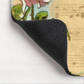  Shabby Chic Flowers & Music Collage Muismat (Hoek)