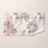  Shabby Chic Flowers-Personalized Bad Handdoek (Handdoek)