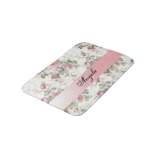  Shabby Chic Flowers-Personalized Badmat